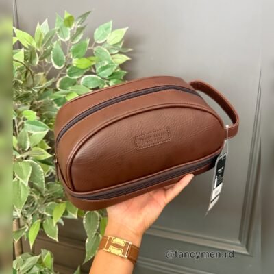 Neceser Perry Ellis kit en Leather Marron mr54