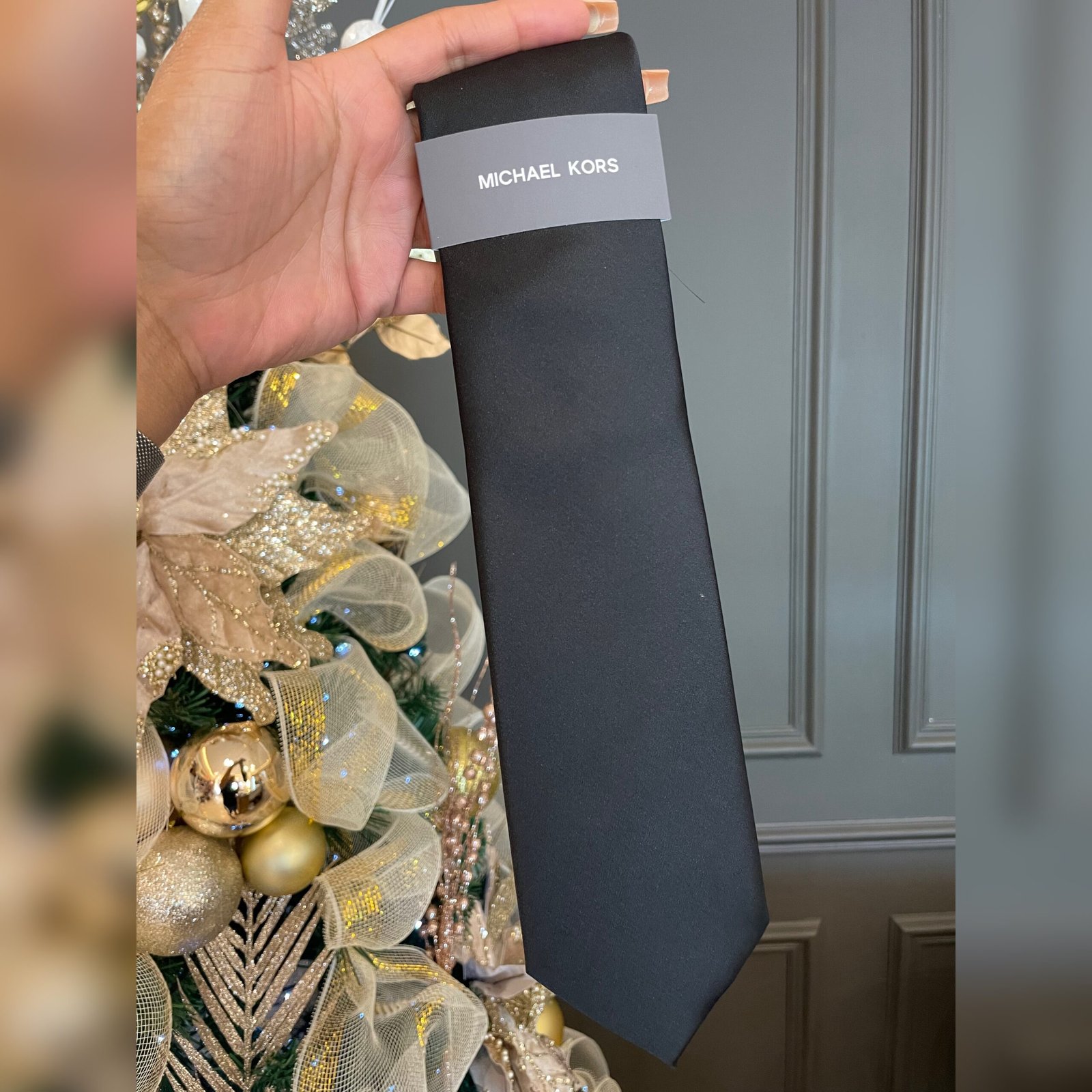 Corbata Michael Kors Negra