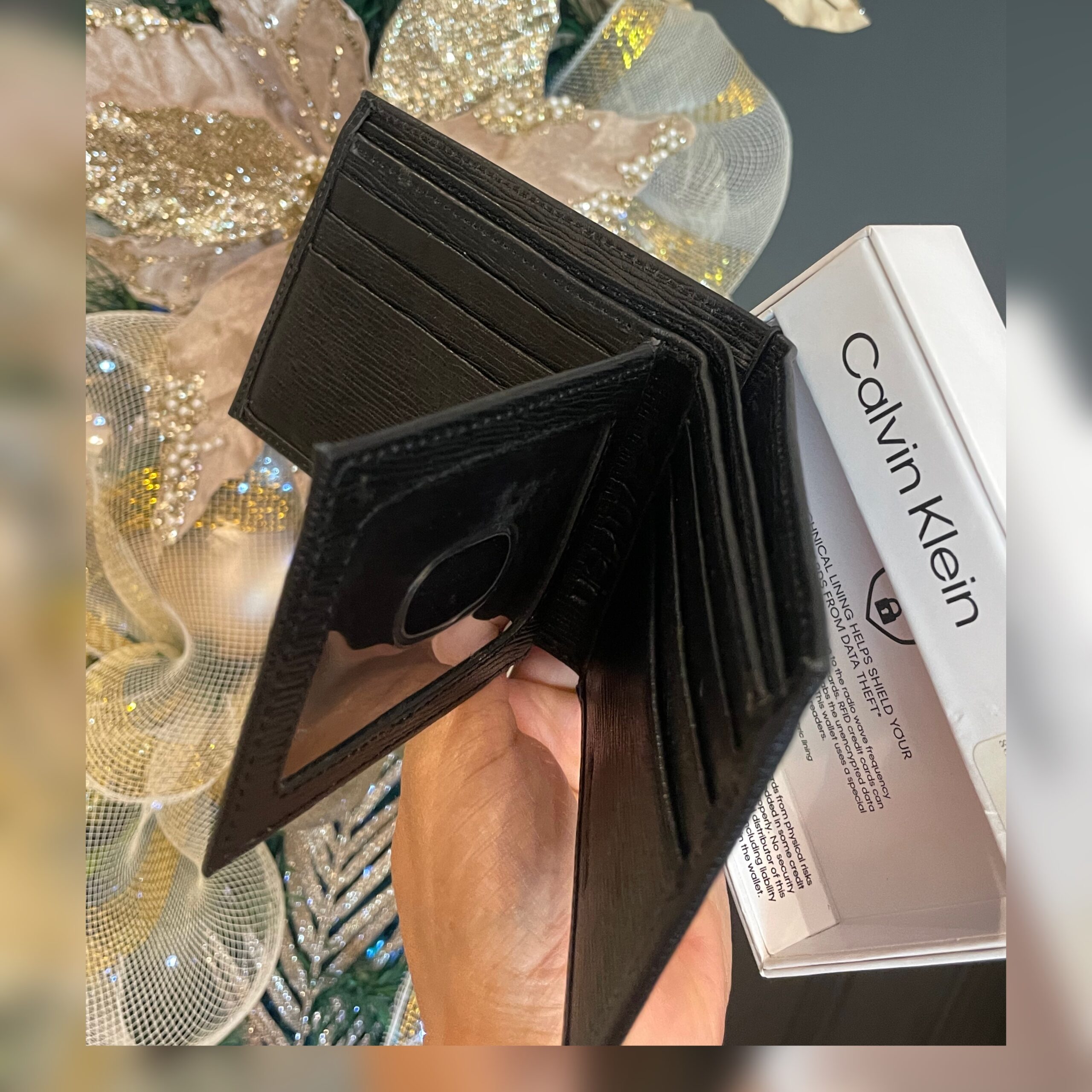 Billetera Calvin Klein leather Negra - Imagen 3