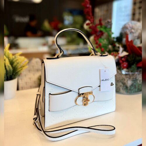 Cartera Aldo blanca pe