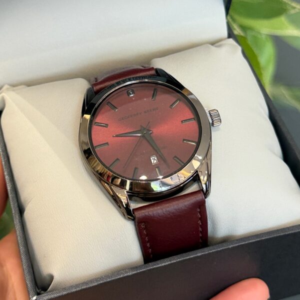 Reloj Geoffrey Beene Rojo Vino Mn