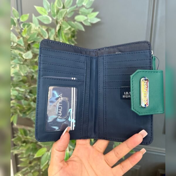 Monedero Nautica RFID 6plg Verde