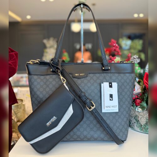 Cartera Nine West Gris crossbody
