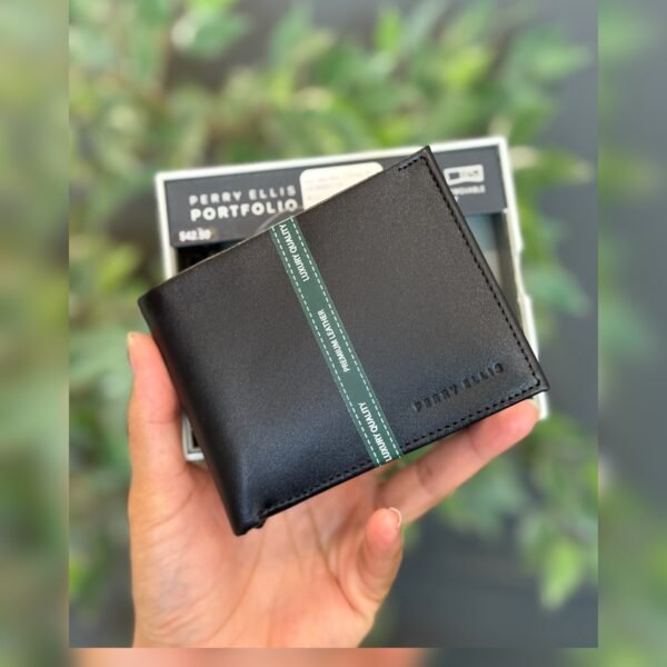 Billetera Perry Ellis negra bfd