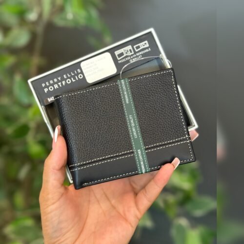 Billetera Perry Ellis Bifold Negra Fd4