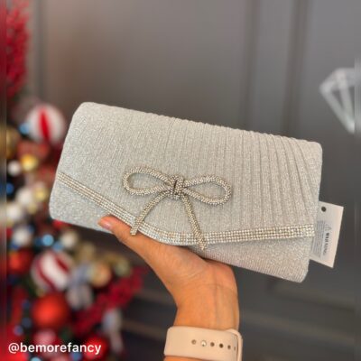 Cartera Sobre de Fiesta HSY796 Plateado