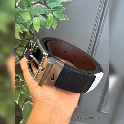 Correa Nike Reversible Negra a Marron bk56