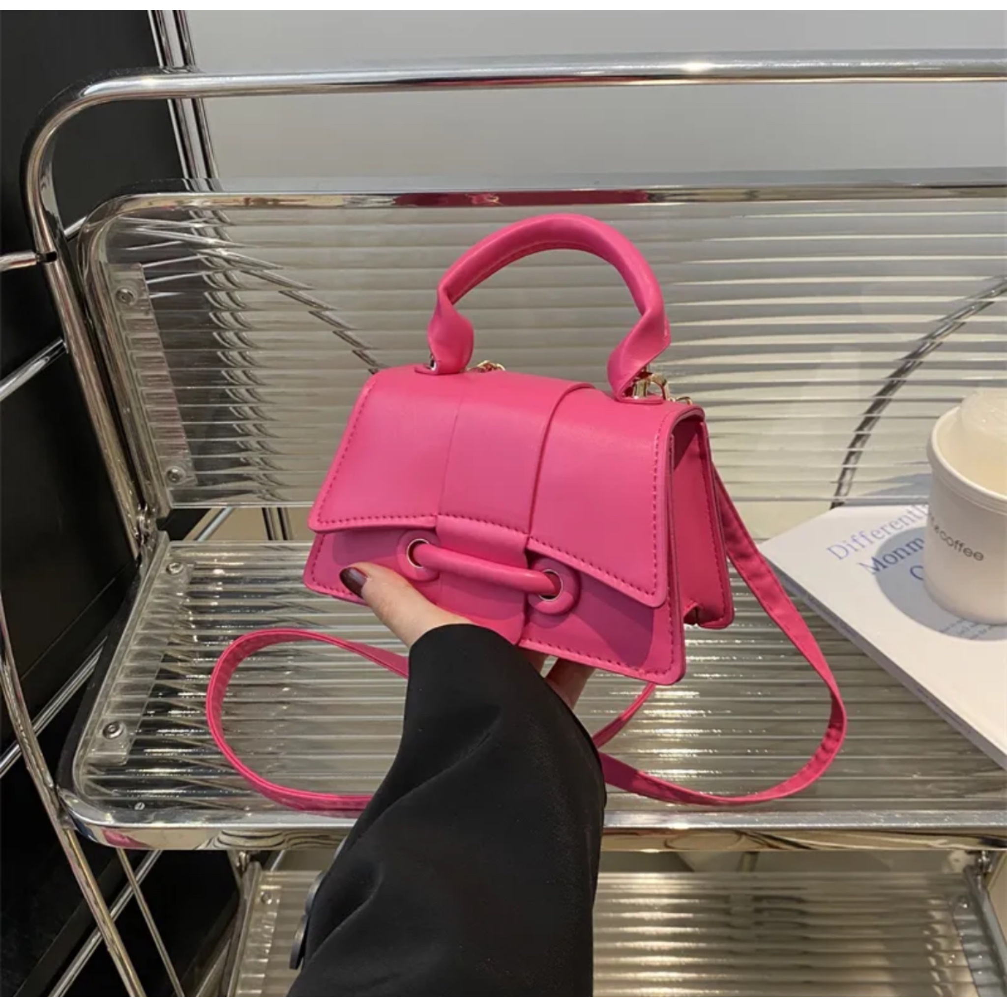Mini Cartera PU con tirantes - Imagen 3