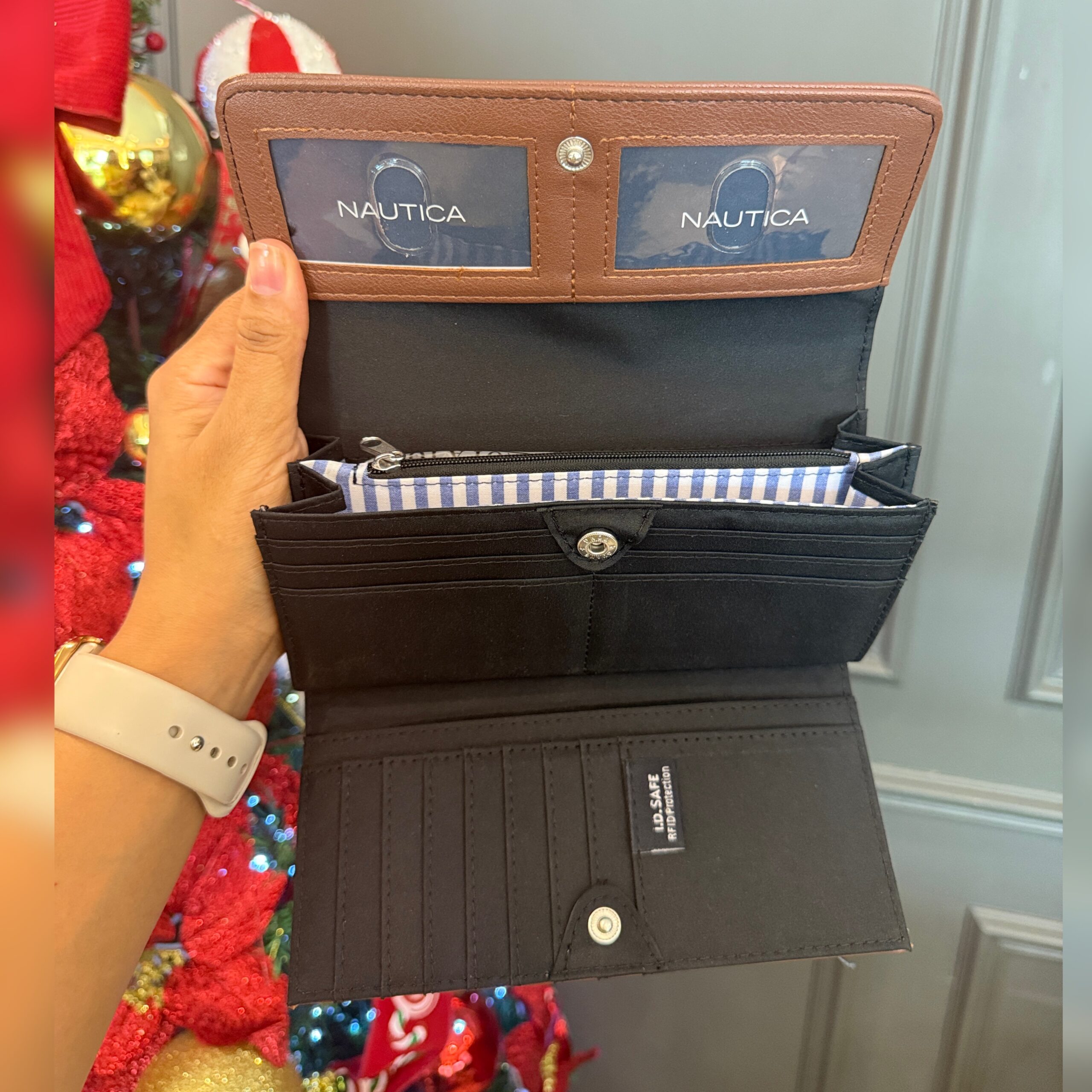 Monedero Nautica Money Manager RFID Marron - Imagen 2