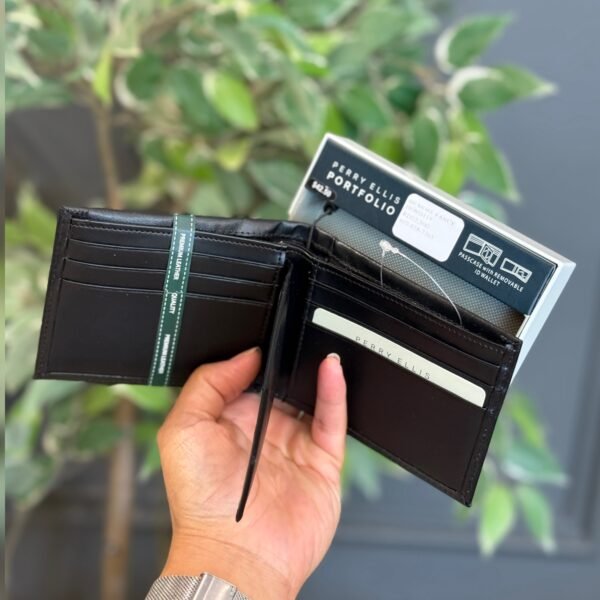 Billetera Perry Ellis negra bfd