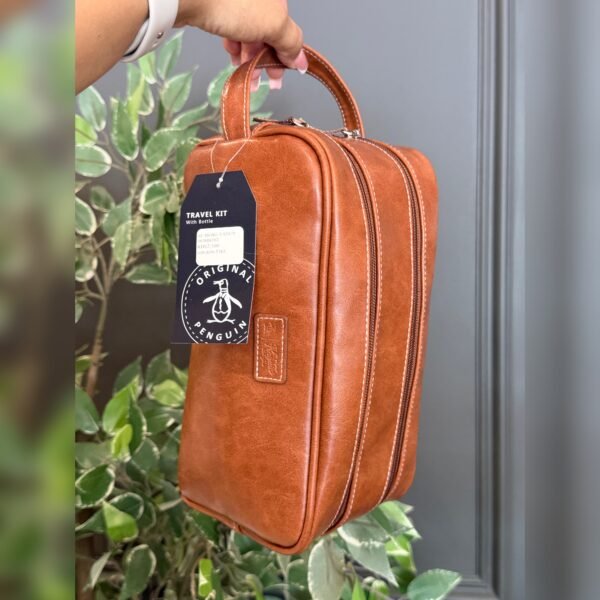 Neceser Bulto de mano Penguin square camel