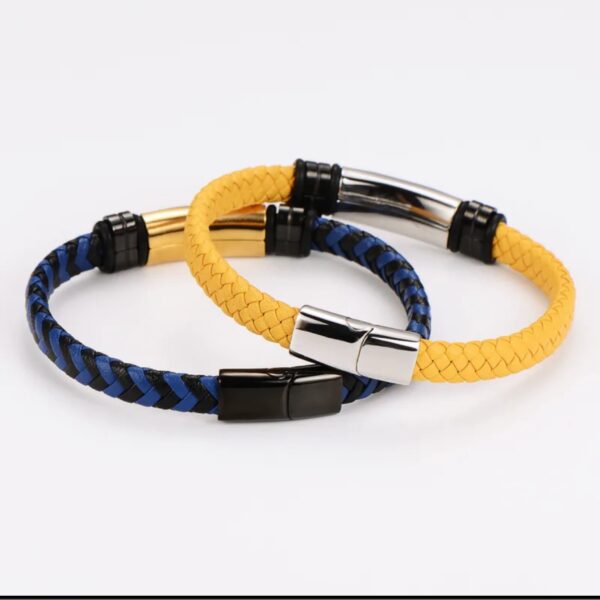 Pulsera Hip-Hop Retro 22cm Amarilla