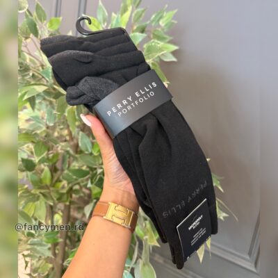 Set de Medias Perry Ellis negra Pr23