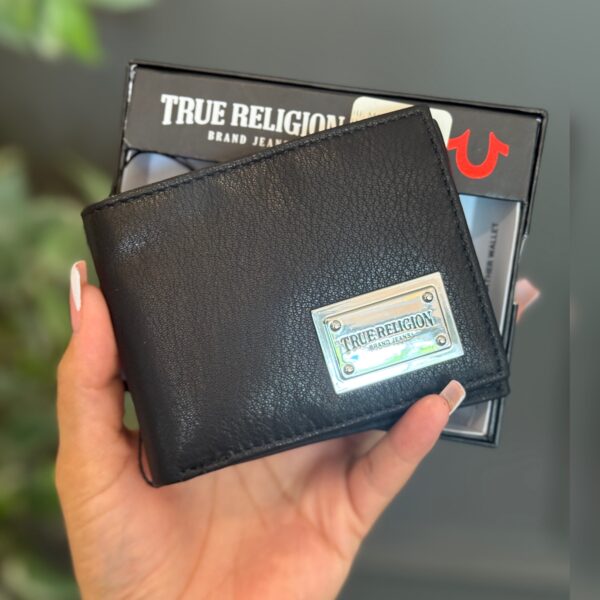 Billetera True Religion Negra bifold