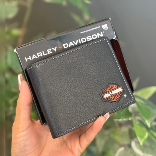 Billetera Harley Davidson bifold Negra ds
