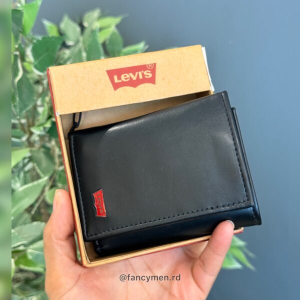 Billetera Levi's Trifold Negra