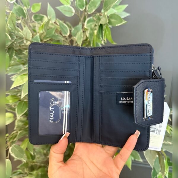 Monedero Nautica RFID 6plg Azul