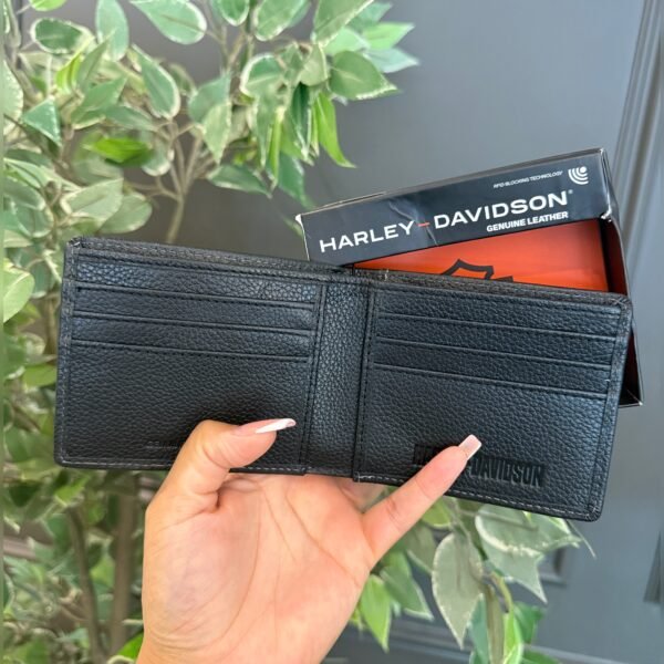 Billetera Harley Davidson bifold Negra ds