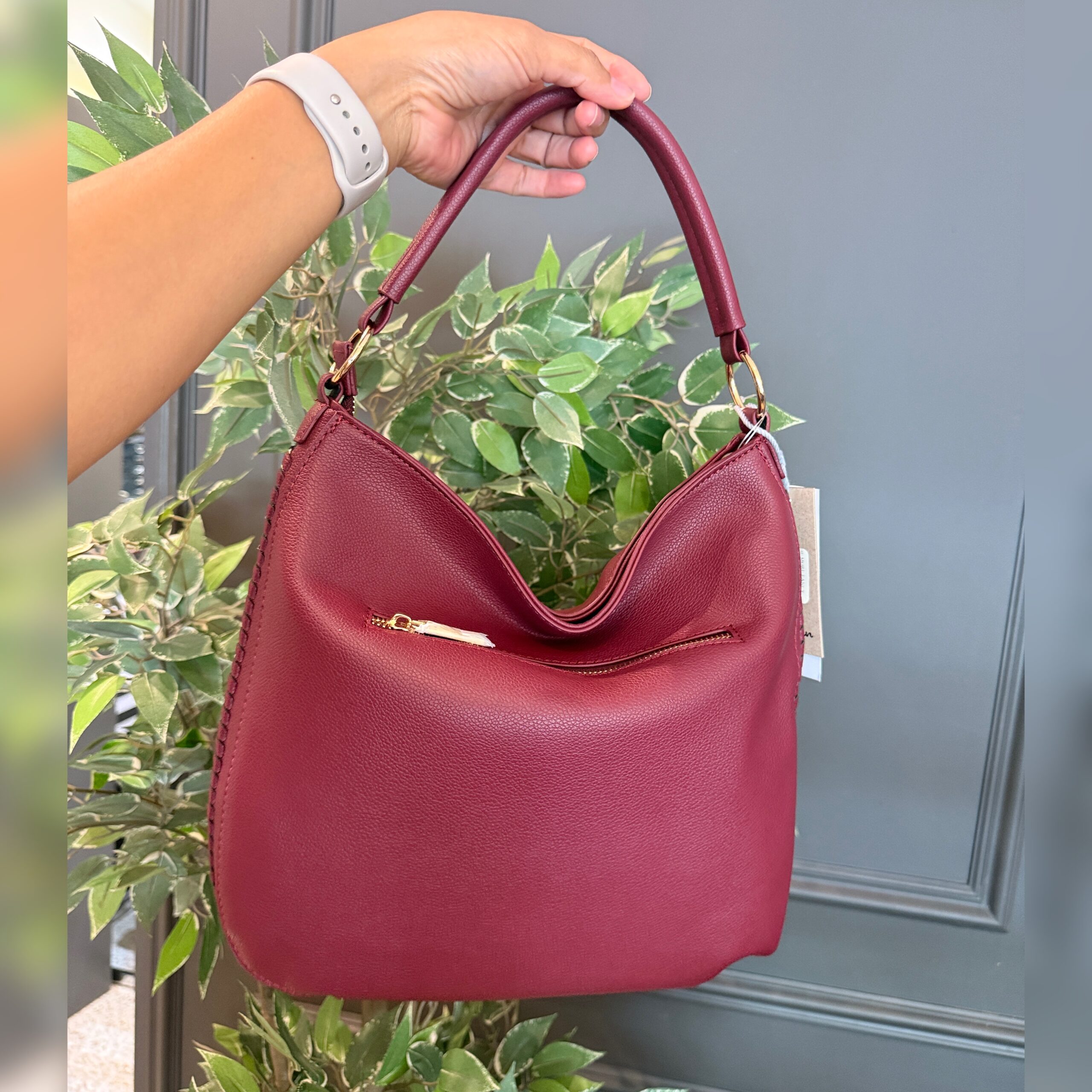 Cartera tipo Bolso ME-0066 Burgundy - Imagen 3