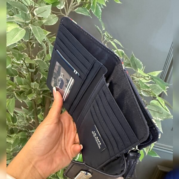Monedero Nautica RFID 6plg Azul