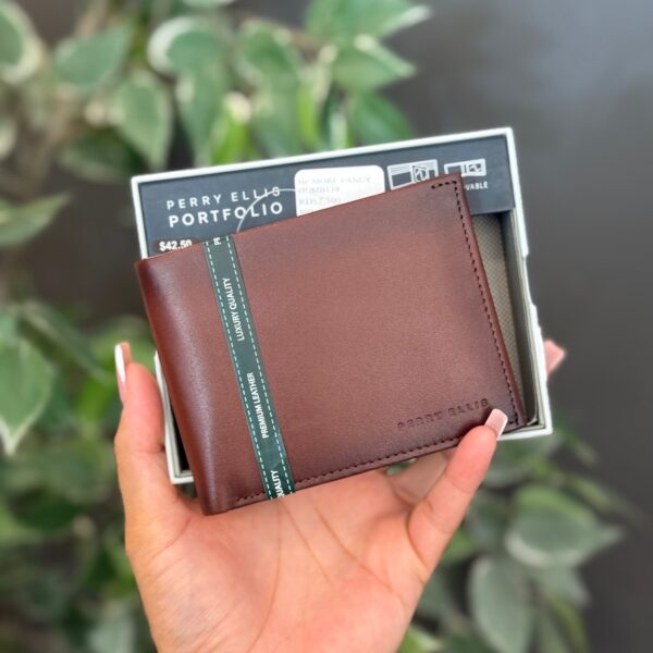 Billetera Perry Ellis Bifold Marron YHG