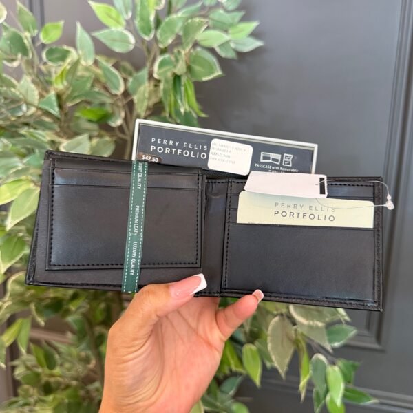 Billetera Perry Ellis Bifold Negra cvx