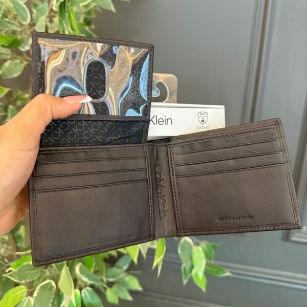 Billetera Calvin Klein Marrón oscuro  Bifold